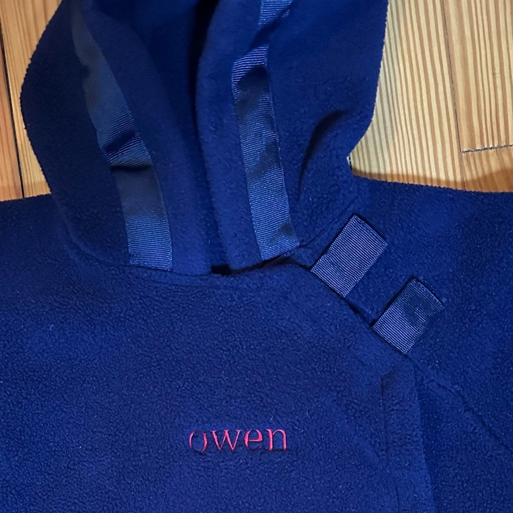 Widgeon Hooded Fleece Jacket. Size 3T. Warm and Cozy for your “Owen”